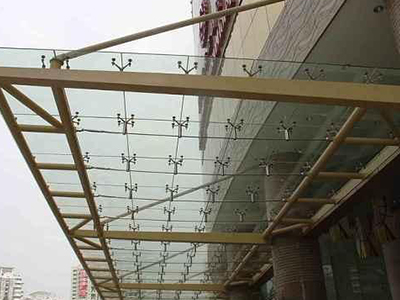 山西钢结构pc耐力板雨棚效果图实拍展示一
