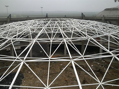 山西加油站钢结构网架建设